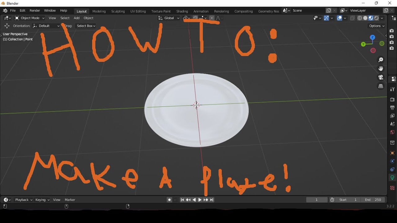 How to make a plate in Blender YouTube