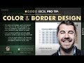 Excel pro tip color  border design