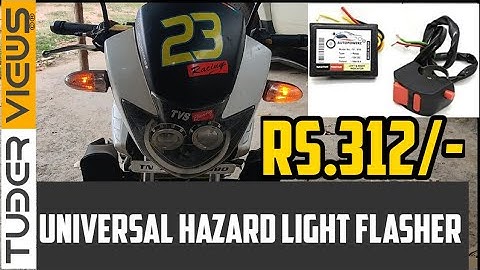Indicator hazard flasher for any bike | Full installation guide |16 Patterns @TUBERVIEWS✔️TAMIL💡⚠️