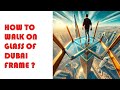 Walking on Glass at Dubai Frame | Dubai's Most Thrilling View | #shorts #shortsfeed #DubaiFrame