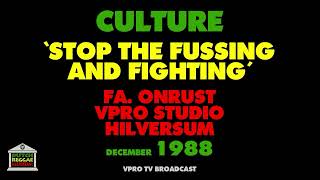 Culture - Stop The Fussing And Fighting (Live 1988)