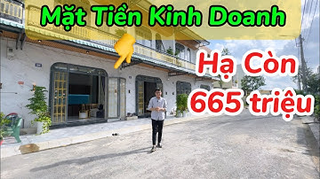 👉Ngộp Lắm Rồi ! Hạ Gấp còn 665 triệu - Nhà Mặt Tiền Kinh doanh đinh Đức Thiện Cầu Tràm - Nhà Giá Rẻ 