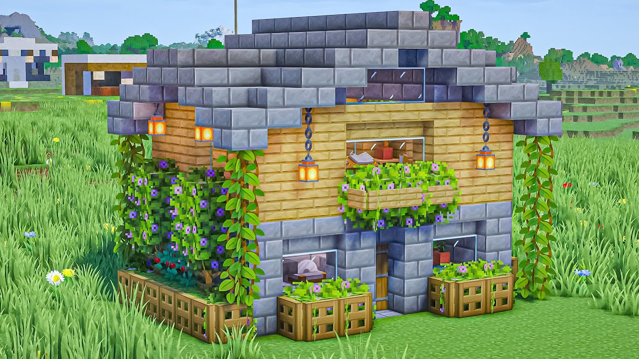 Minecraft: How to Build a Wooden House | Easy Survival House Tutorial ...