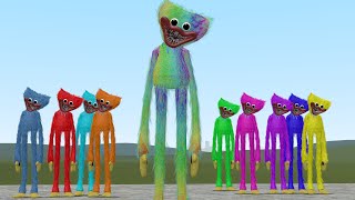 RAINBOW HUGGY WUGGY ALL HUGGY WUGGY COLORS COMBINED!! Garry's Mod [Poppy Playtime]