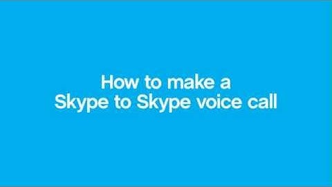 How to make a Skype to Skype voice call - Mac