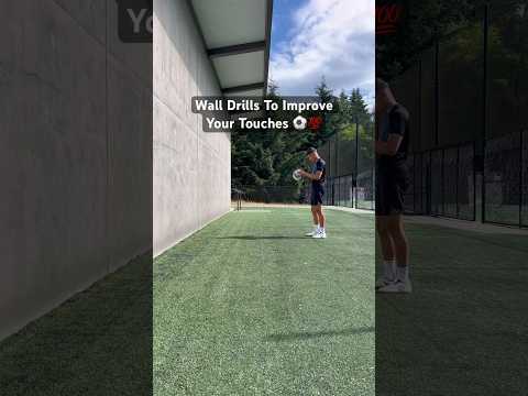 Wall Drills To Improve Your Touches ⚽️ #football #futbol #soccer #howto #tutorial #trending