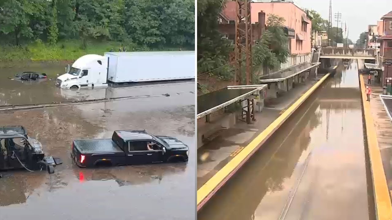 Cleanup underway after flooding at LIRR station in Bayside, Queens ...