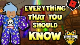 EVERYTHING THAT YOU SHOULD KNOW ON DUNGEON QUEST! | Roblox Dungeon Quest Tips