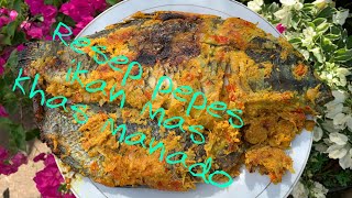 Resep Pepes ikan mas Khas MANADO ikan mas woku daun