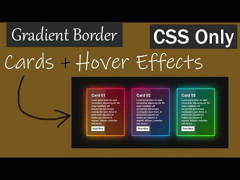 Creative CSS Gradient Border Cards