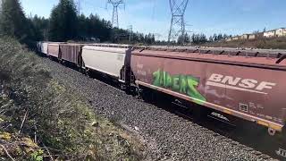 BNSF empty grain headed east on march 30th 2026 at 4:24 pm