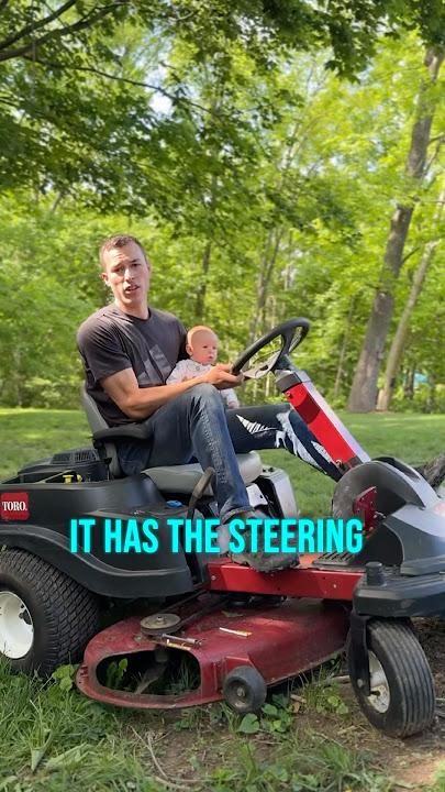 WHAT?! A zero turn with steering wheel?! #zeroturn #toro #timecutter #sw5425 #mower #ridingmower