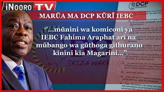 Kĩama kĩa DCP kuuga kũrĩ na mũbango wa gũthoga gĩthurano kĩnini kĩa Magarini