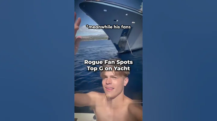 Fans Spot Andrew Tate on His Mega Yacht