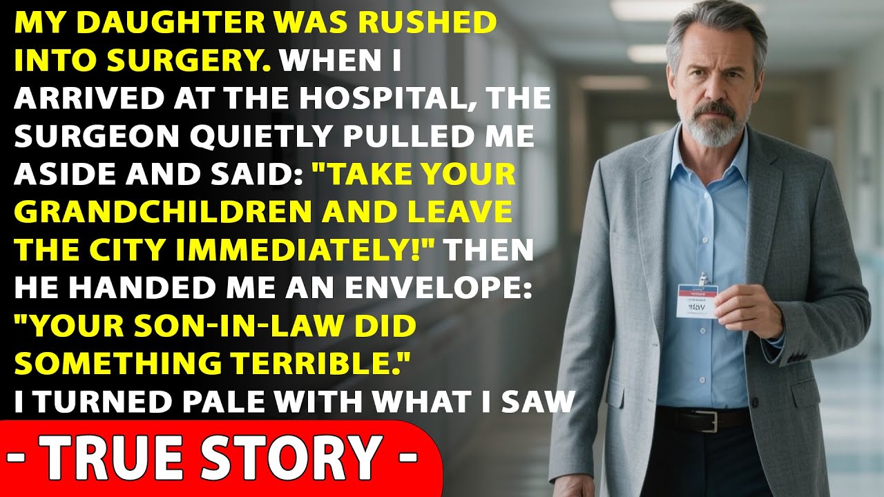 My daughter was rushed into surgery. When I arrived at the hospital, the surgeon quietly pulled me..