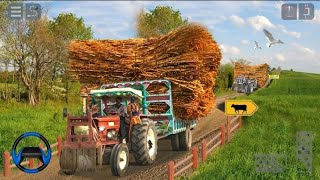 tractor trolley driving: farming simulator 3D games screenshot 5