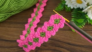 Knit with Love! Crochet Flower Ornament Chain.Easy Crochet
