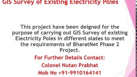 GIS Mapping of Electricity Poles (Revised Version)