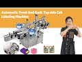 MTW filling machine automatic  Top side and front &amp; back sides labeling machine with one cab
