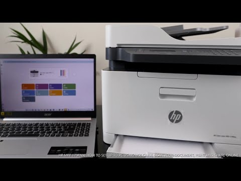 HP MFP 179FNW HOW TO SET UP TO PC USING USB CABLE ,SCAN YOUR DOCUMENT,  PRINT AND SHARE ONLINE 
