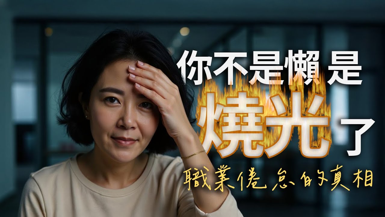 感覺被工作掏空？心理師詳解「職業倦怠」三大核心症狀與解方。