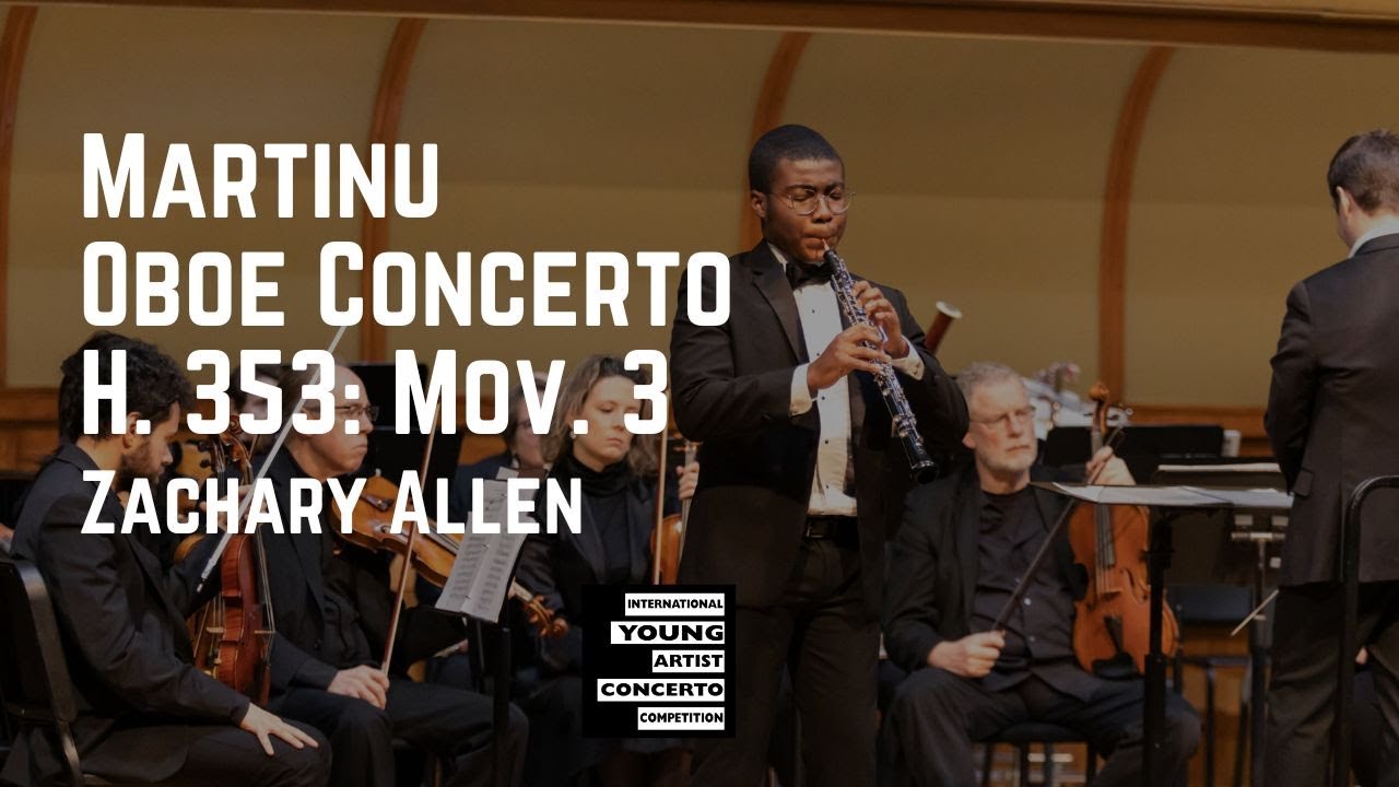 Zachary Allen performs Martinu Oboe Concerto, H. 353 Movement 3, Poco