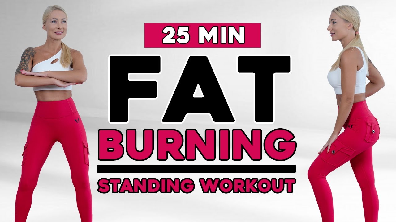 🔥 25 Min Home Workout🔥 Standing Full Body Fat Burn Workout | No Jumping