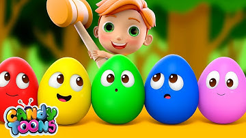 🥚 Colorful Easter Eggs Song | Learn Numbers and Colors | Candytoons - 🎶 Sing, Dance and Learn!