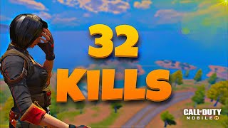 32 Kills SOLO VS SQUADS GAMEPLAY | Call of Duty Mobile
