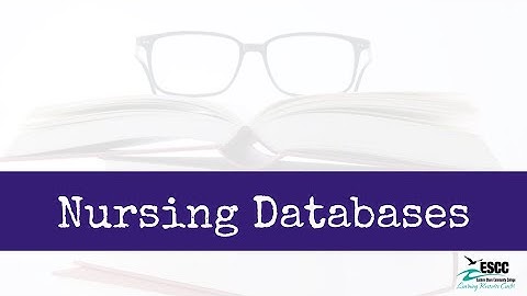 Nursing Databases
