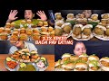 ASMR: Eating Bada Pav eating challenge 😍😋 lots of bada pav with green chilli eating Mukbang🤤