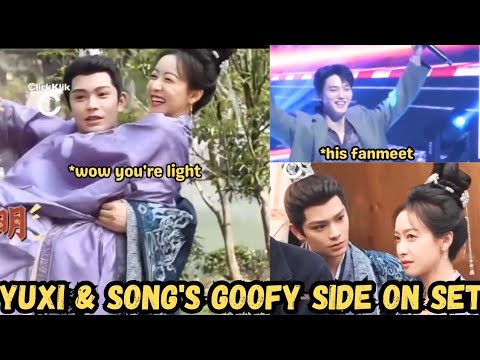 Ding Yuxi sweetly fanning Victoria song when she was sitting, Song kang ...
