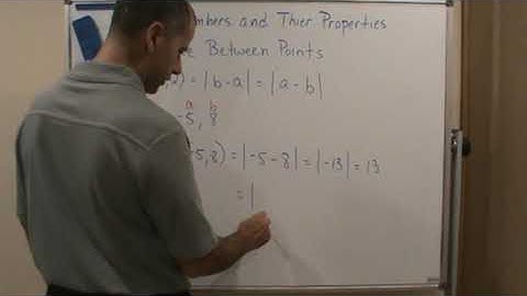 College Algebra   Distance Between Points on Number Line   Example