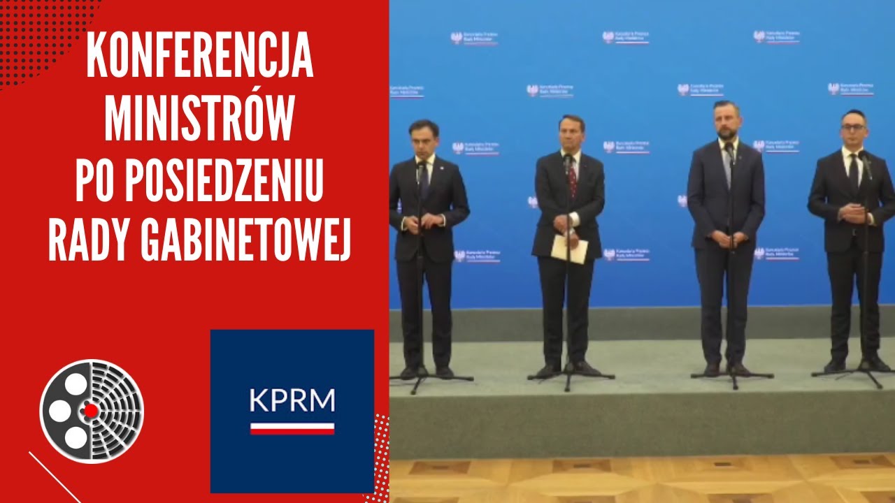 [KPRM]: Konferencja ministrów po posiedzeniu Rady Gabinetowej
