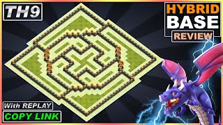 New BEST!! TH9 Base for 2022 with Replay | COC TH9 Farming/Trophy base Copy link | Clash of Clans