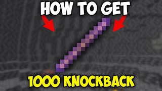 How to Get Knockback 1,000 Stick in Minecraft 1.20.6 | Knockback 1000 Stick in Minecraft 1.21 Profile