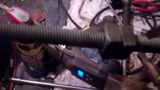 A method for releasing a stuck wheel bearing
