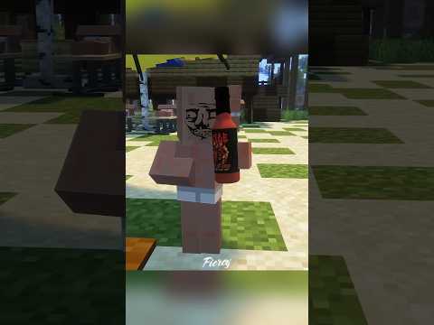 Crazy Prank On Villager In Minecraft #minecraft #shorts