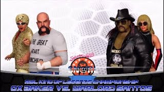 RWL SN@RL, 3/28/26-KING OF LEGENDS TITLE-OX BAKER VS. WARLORD SANTOS
