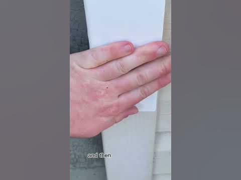 How To Fix Holes In Your Vinyl Siding In Less Than A Minute - YouTube