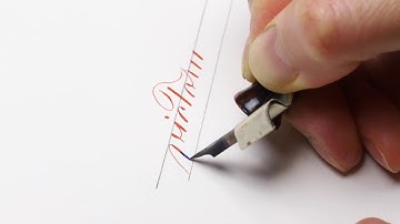 Writing "Victory" by Master Penman Connie Chen