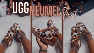 UGG NEUMEL COW PRINT UNBOXING REVIEW + TRY ON | UGG 2021 COW PRINT  COLLECTION 🐄🐮 - YouTube