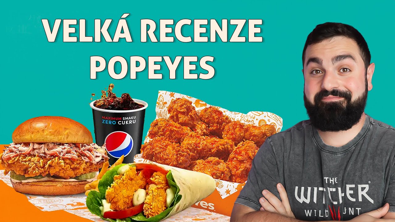 POPEYES - Jaký je nový Fast Food? Ochutnávka celého menu.
