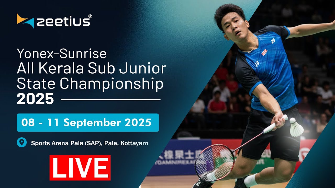 FINALS - YONEX-SUNRISE ALL KERALA SUB JUNIOR STATE CHAMPIONSHIP 2025 ...
