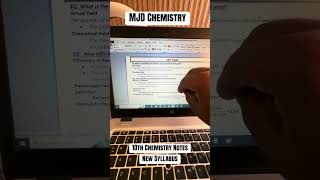 10th chemistry Notes in progress #mjd #fyp #Education  #love
