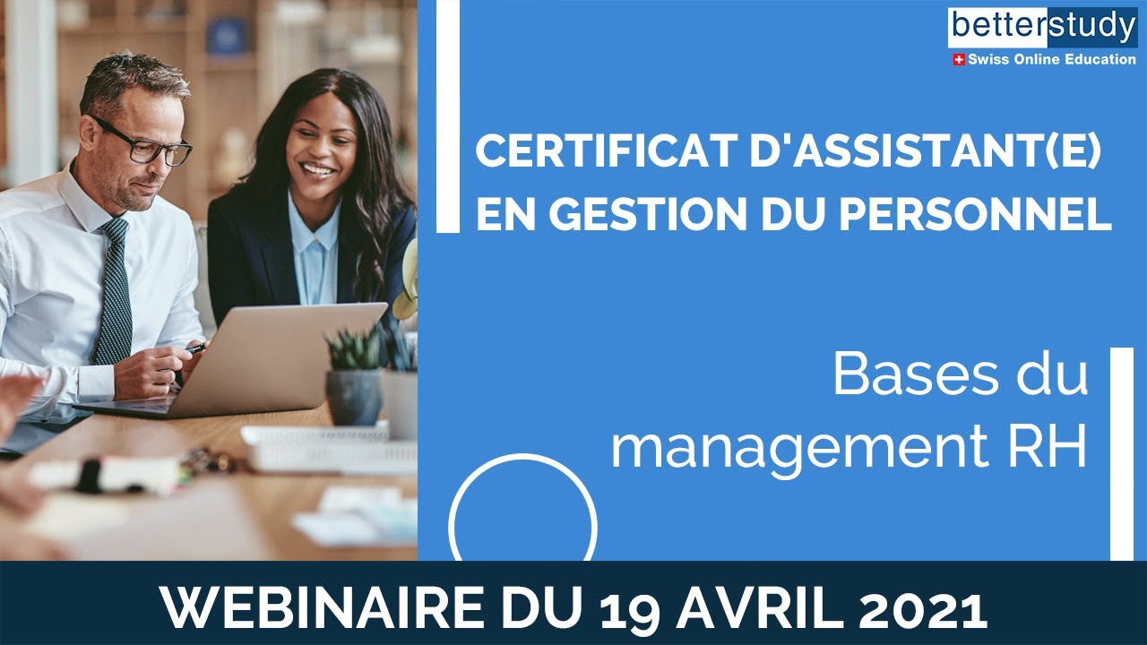 Bases du Management RH - Certificat d'assistant(e) en Gestion du personnel
