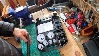 Amazon Basics 9 Piece Bi Metal High Speed Steel Hole Saw Kit Review