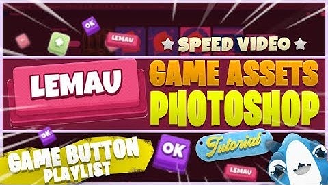 Photoshop Tutorial - Make Game Button UI Game Assets #3