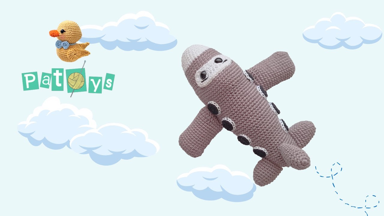 🛩 ¡Prepárate para el Despegue! AVIÓN AMIGURUMI 🤗