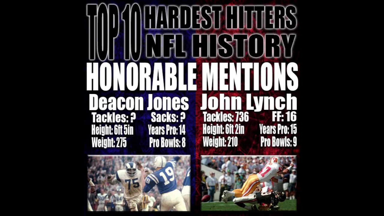 TOP 10 HARDEST HITTERS IN THE NFL YouTube
